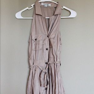 Short button up dress